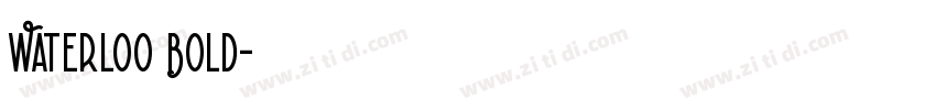 Waterloo Bold字体转换